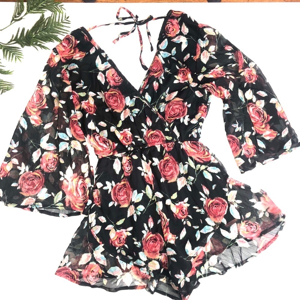 Band of Gypsies Floral Romper
